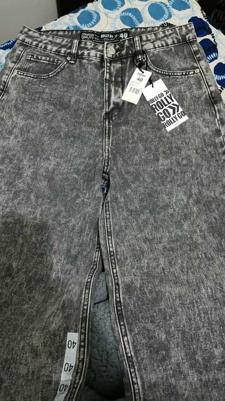 Jeans gris Rolly Go talla 40 para mujer - 1