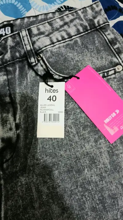 Jeans gris Rolly Go talla 40 para mujer - miniatura 2