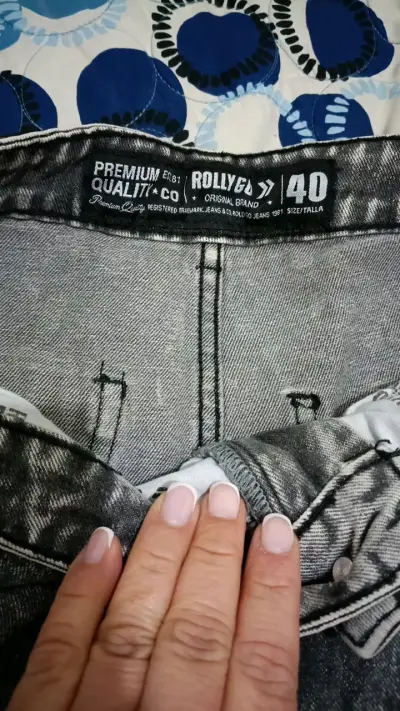 Jeans gris Rolly Go talla 40 para mujer - miniatura 3