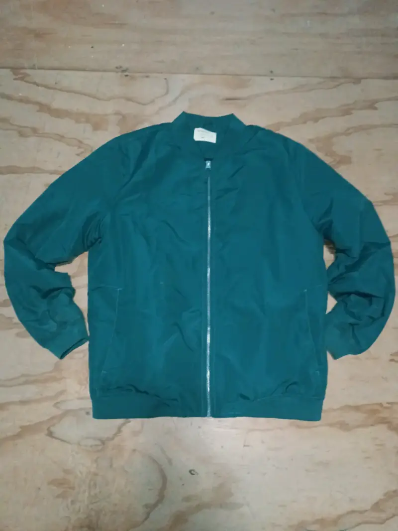 Chaqueta bomber verde para hombre - 1
