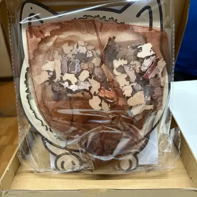 Rompecabezas de madera de gatos con soporte Nuevo - miniatura 2