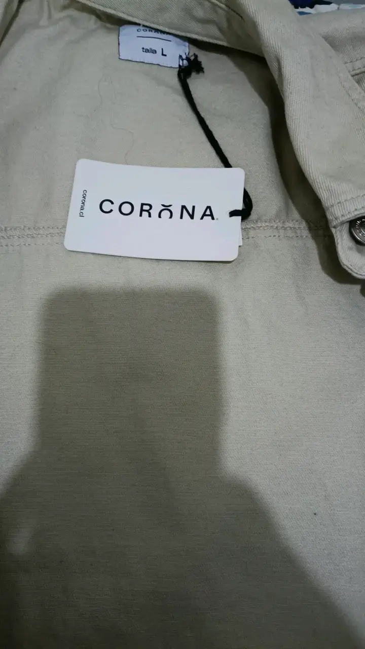 Chaqueta jean beige dama MNL Corona talla L - 4