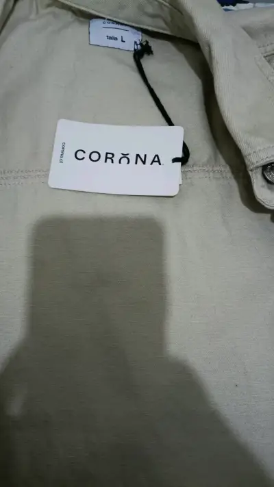 Chaqueta jean beige dama MNL Corona talla L - miniatura 4