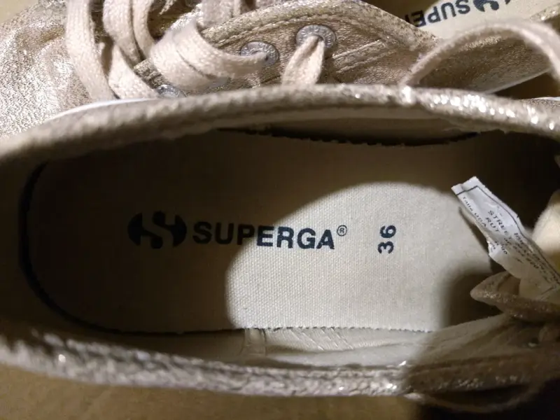 Zapatillas Superga rosadas con brillo talla 36 - 2