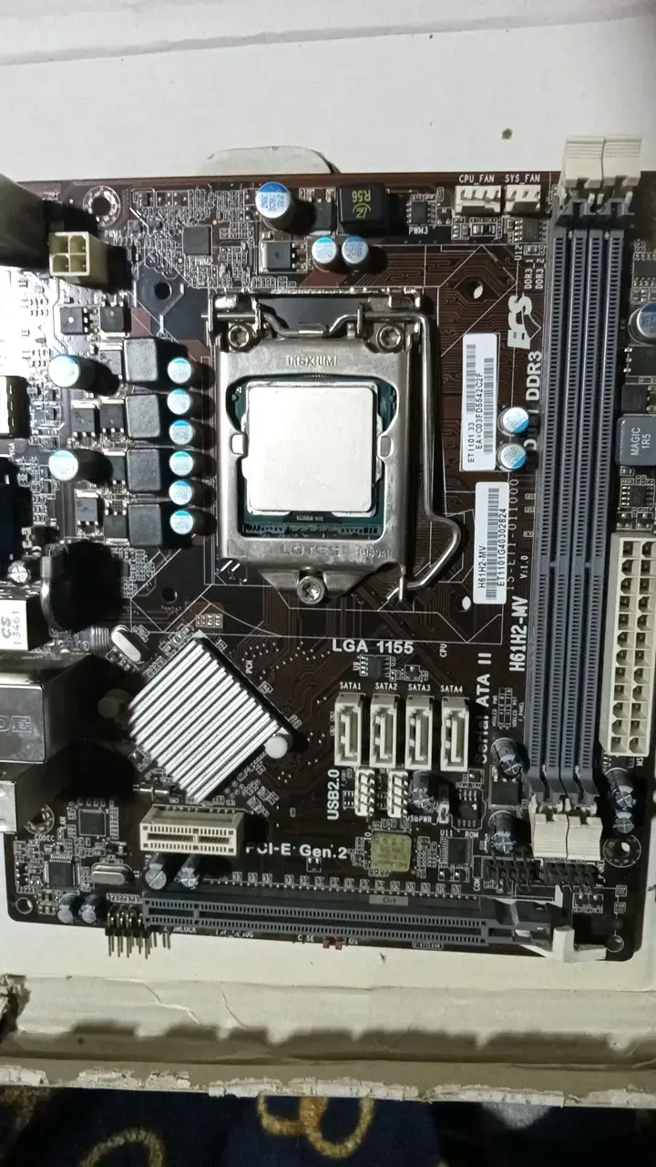 Placa Madre ECS H61H2-MV i5-3470 4 nucleos - 1