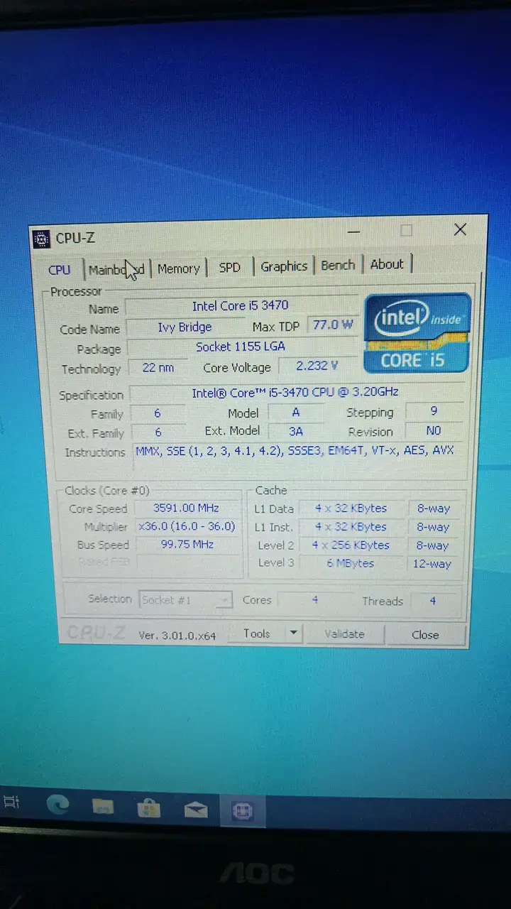 Placa Madre ECS H61H2-MV i5-3470 4 nucleos - 3