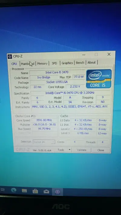 Placa Madre ECS H61H2-MV i5-3470 4 nucleos - miniatura 3