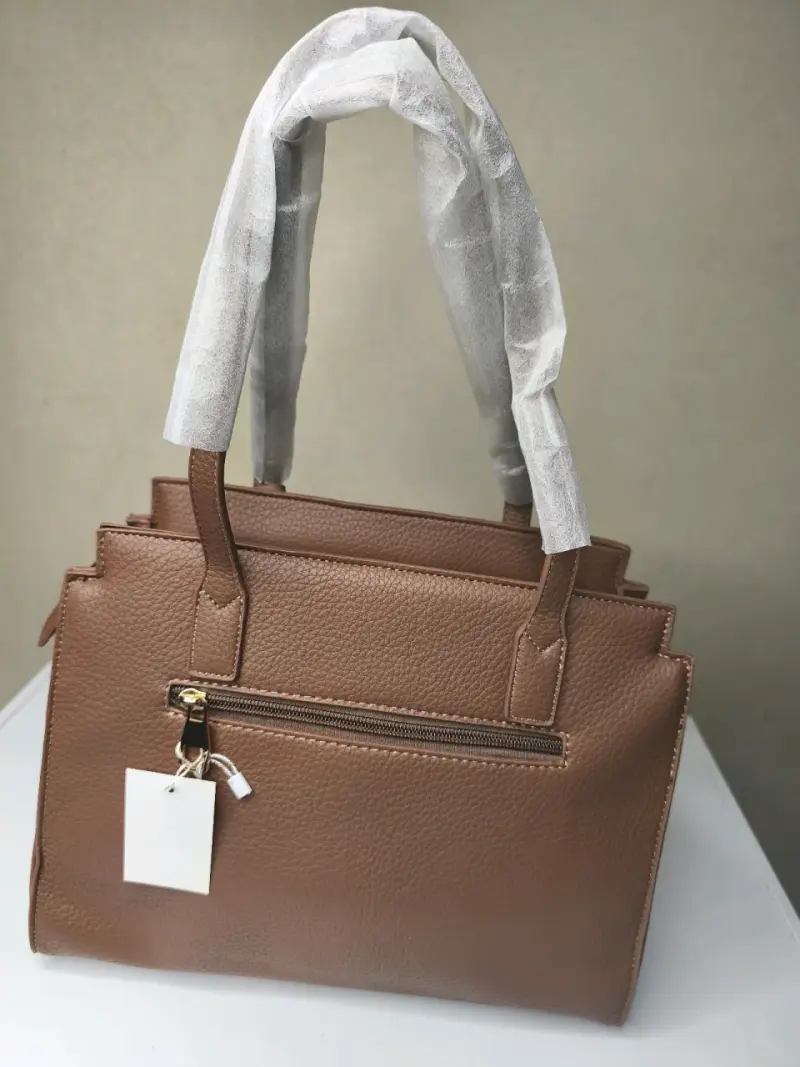 Bolso de mano marrón elegante para mujer - 2