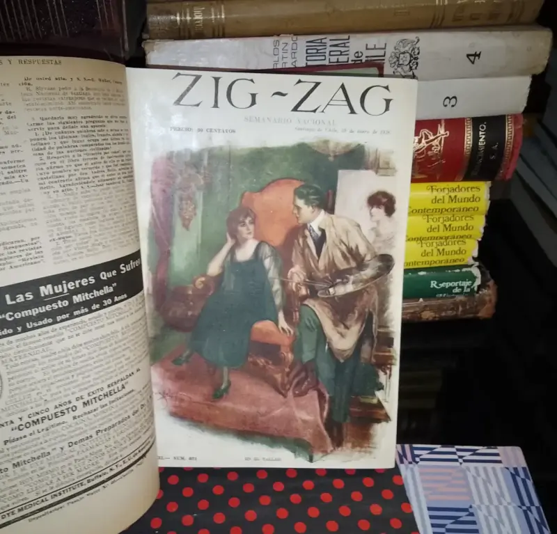 Revista Zig Zag N° 567 al 584 - Año 1916 - Empaste - 4