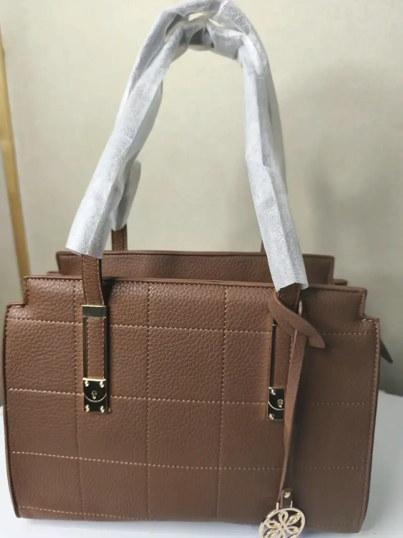 Bolso de mano marrón elegante para mujer - 3