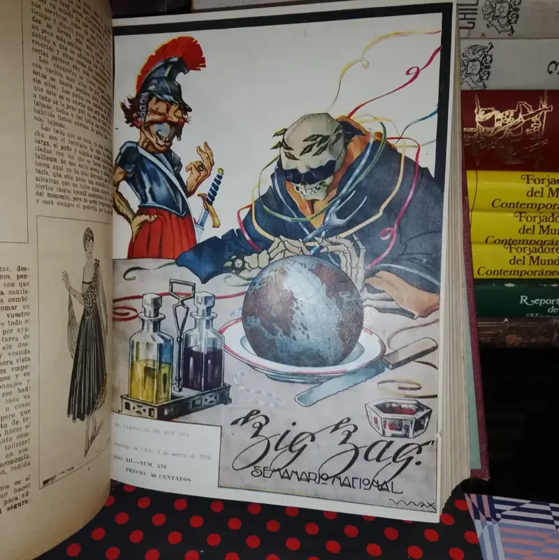 Revista Zig Zag N° 567 al 584 - Año 1916 - Empaste - 5