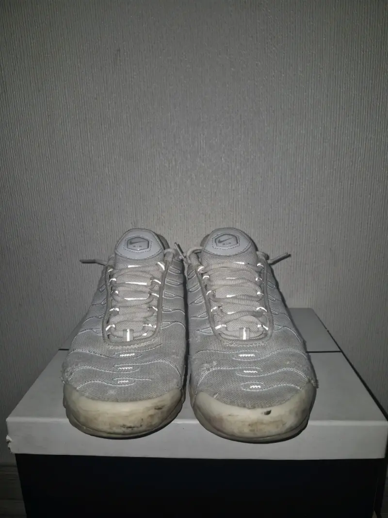 Zapatillas Nike Air Max Tn blancas usada - 4