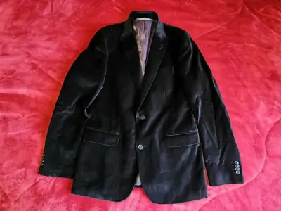 Blazer de gamuza Perry Ellis Premium hombre tallaS - miniatura 1
