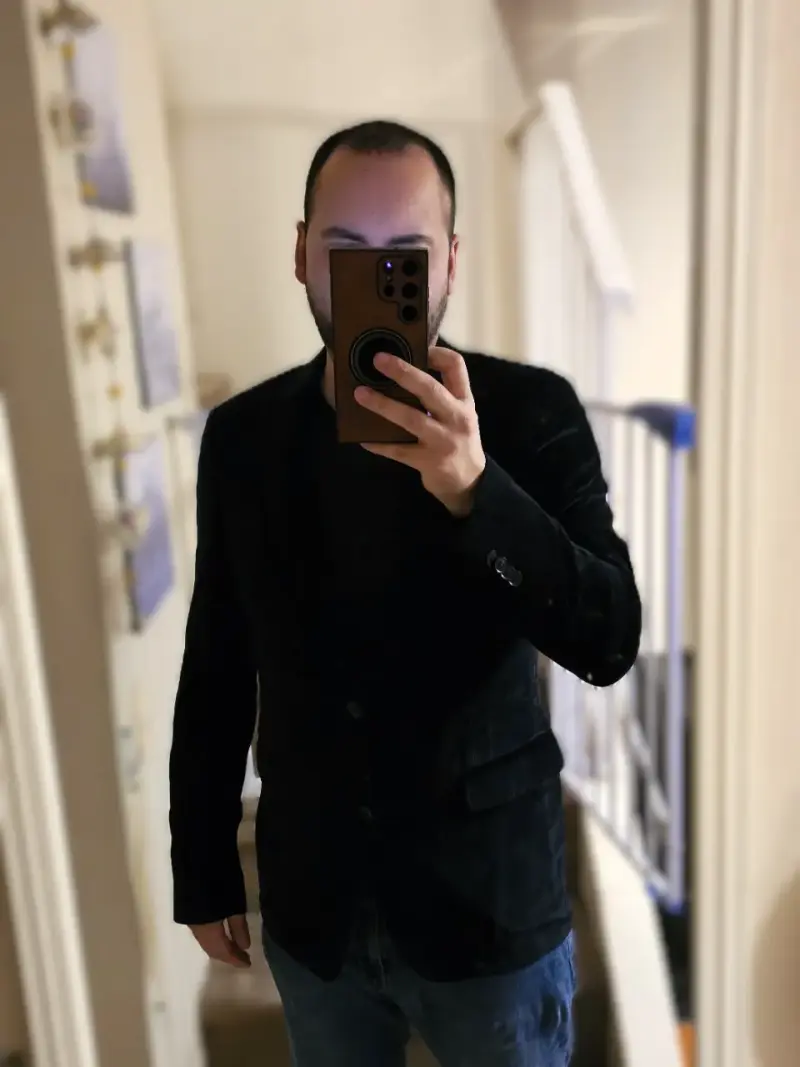 Blazer de gamuza Perry Ellis Premium hombre tallaS - 6