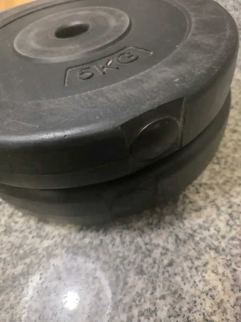 Set de pesas ajustables con discos de 1.25kg a 5kg - 3