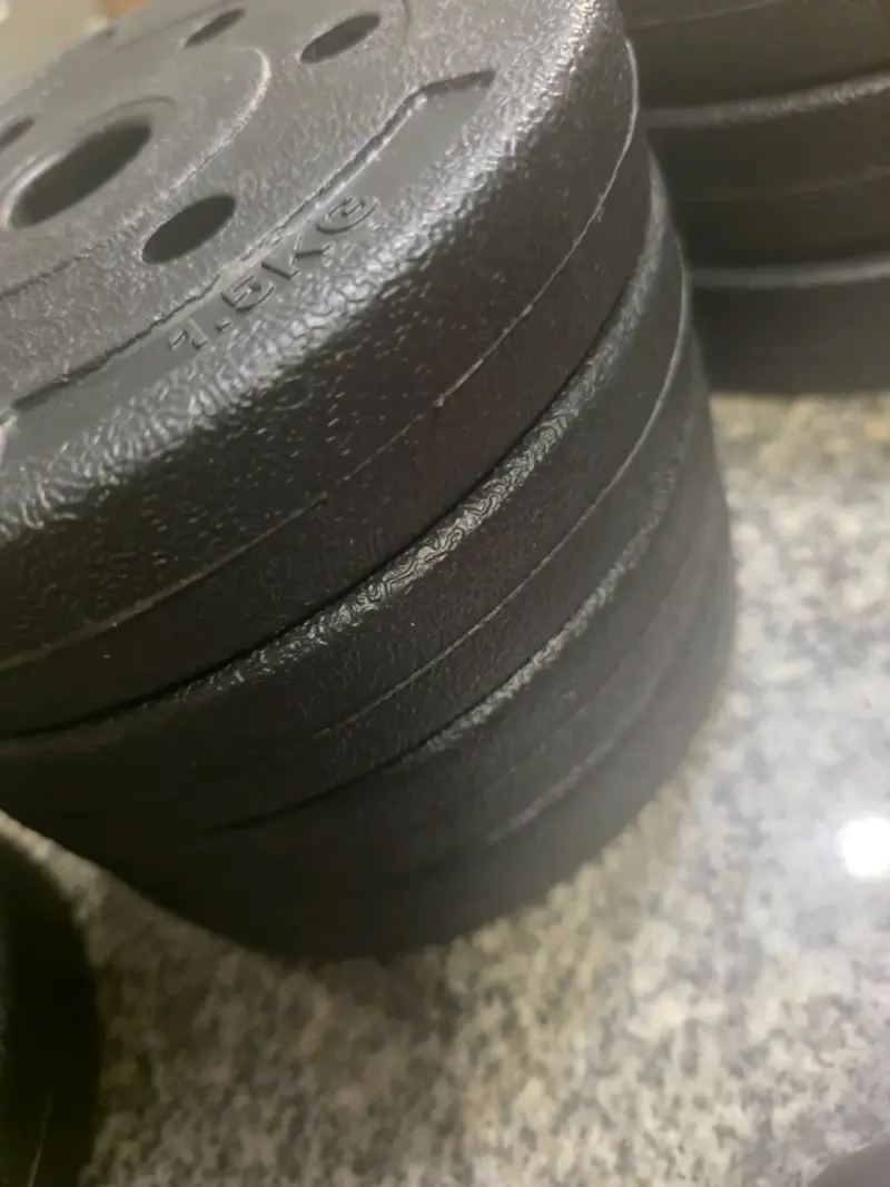 Set de pesas ajustables con discos de 1.25kg a 5kg - 5