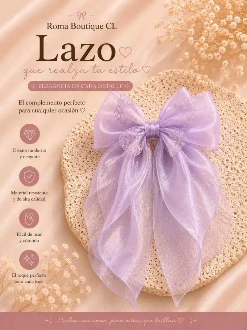 Lazos elegantes para el cabello en varios diseños - 5