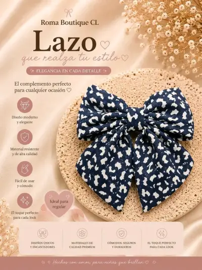 Lazos elegantes para el cabello en varios diseños - miniatura 6