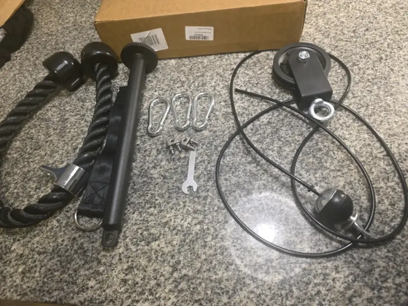 Kit de polea para ejercicios en casa