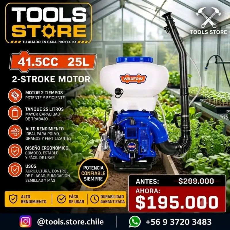 Fumigador a gasolina 41.5cc 25L Wadfow