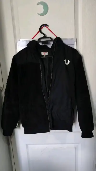 Chaqueta Negra True Religion con Capucha - miniatura 3