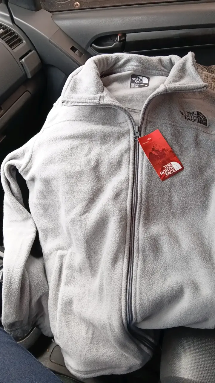 Polar The North Face gris con cierre completo - 1