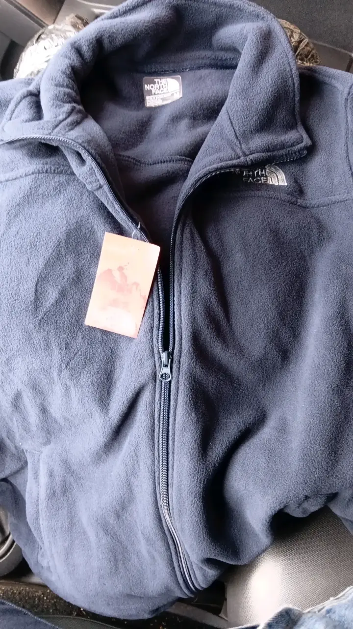 Polar The North Face gris con cierre completo - 2