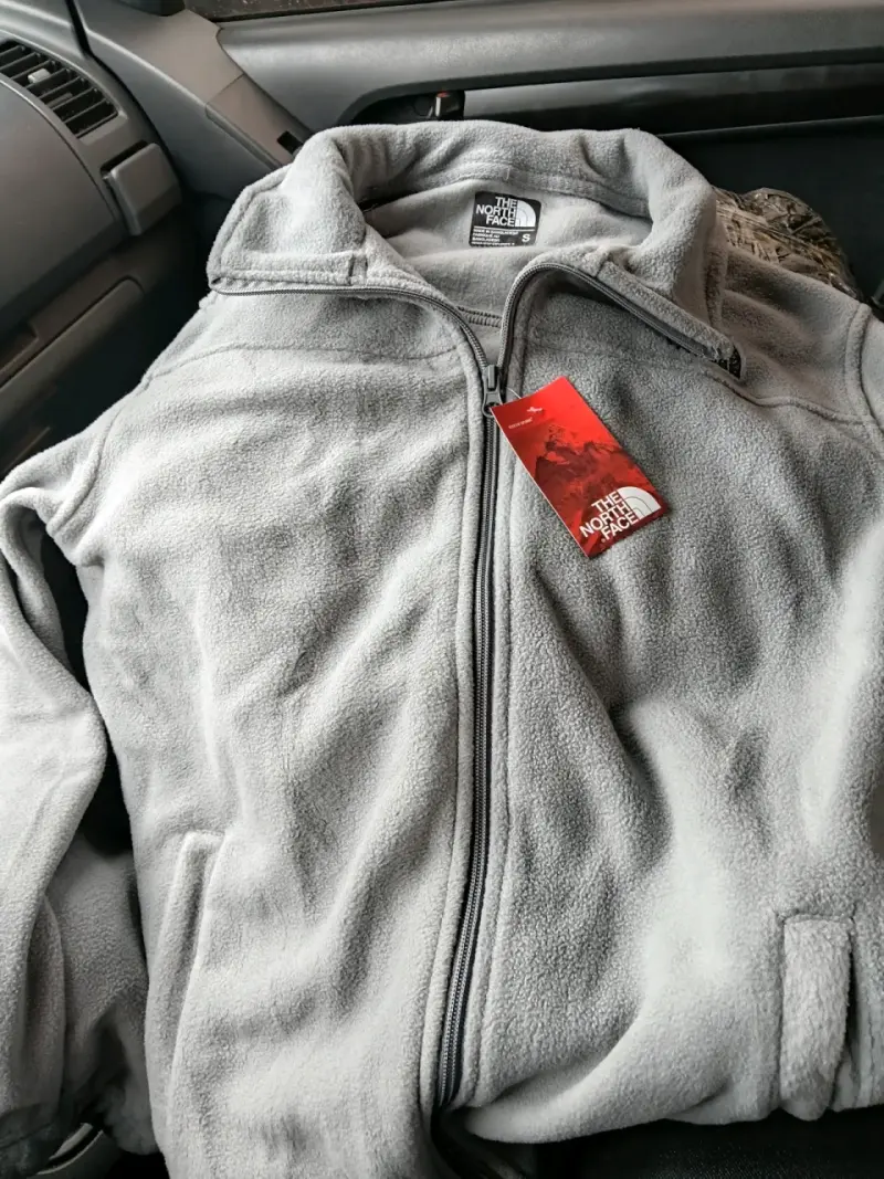 Polar The North Face gris con cierre completo - 3