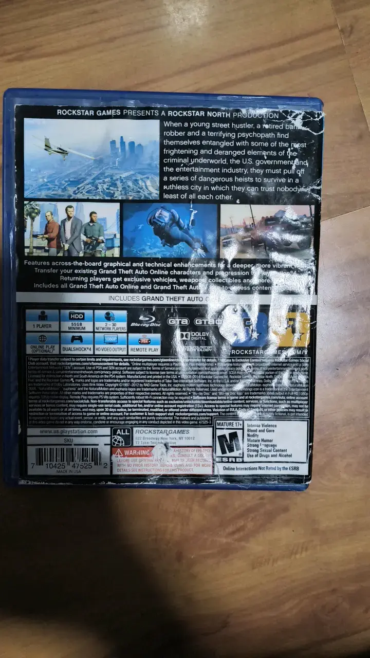 Juego PS4 Grand Theft Auto V en buen estado - 2