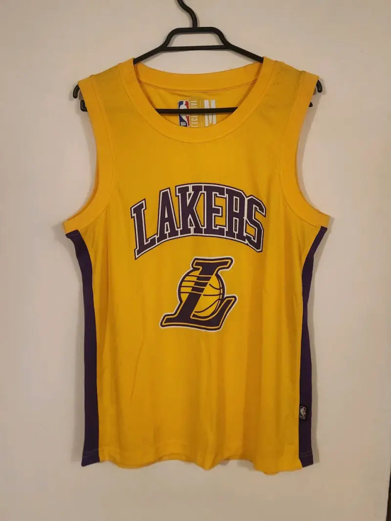 Camiseta sin mangas Lakers James amarilla - 1