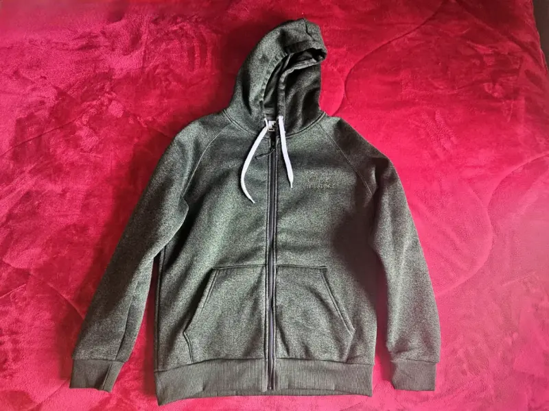 Polerón con cierre y gorro hombre talla M - 1