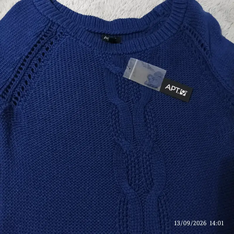 Suéter azul de punto para mujer APT.9 - 3