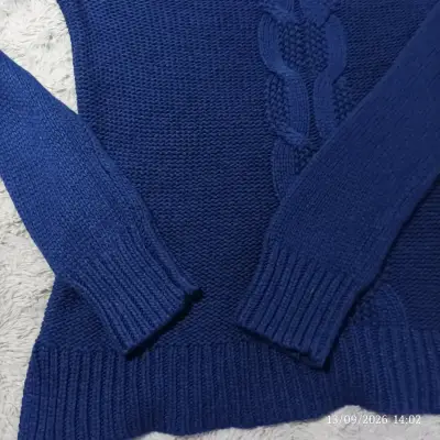 Suéter azul de punto para mujer APT.9 - miniatura 5