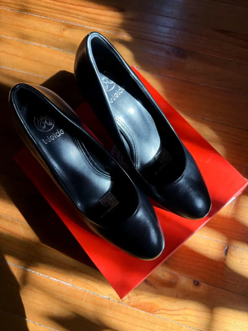 Zapatos de Tacón Negro Weide en Caja Original - 3