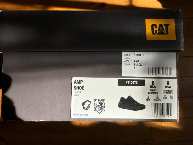 Zapatillas negras CAT para mujer - 5