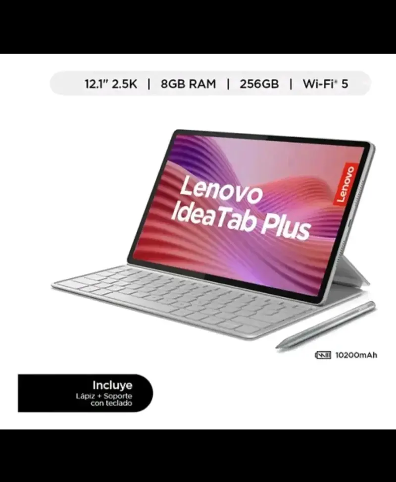 Tablet Lenovo IdeaTab Plus 12.1" con teclado - 1