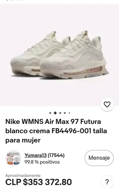 Zapatillas deportivas blancas con cámara de aire - miniatura 5