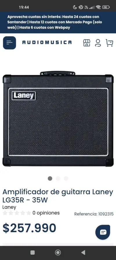 Amplificador de Guitarra Laney LG35R 35W - miniatura 4