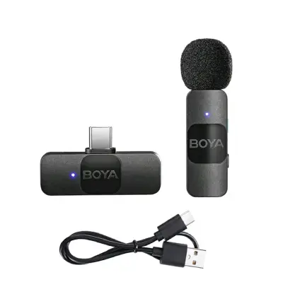 Mic BOYA BY-V10 Inalámbrico Tipo C - Open Box - miniatura 1