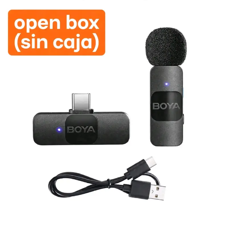 Mic BOYA BY-V10 Inalámbrico Tipo C - Open Box - 5