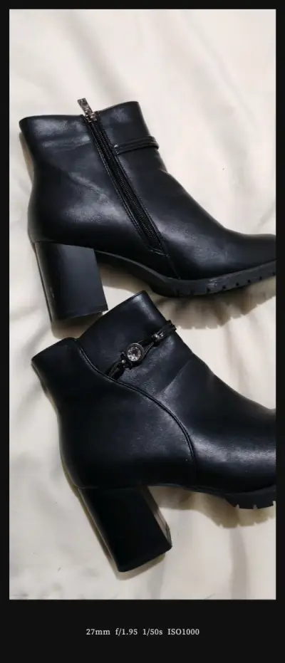 Botines  negro con tacón alto - miniatura 2