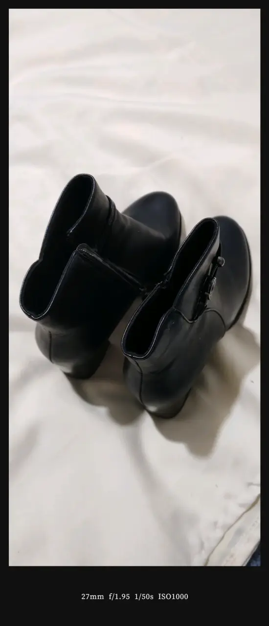 Botines negro con tacón alto - 4