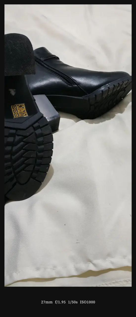 Botines negro con tacón alto - 6