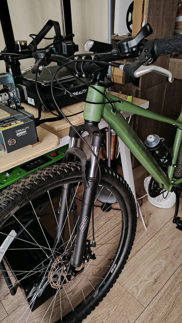 Bicicleta de Montaña Verde con Accesorios - 2