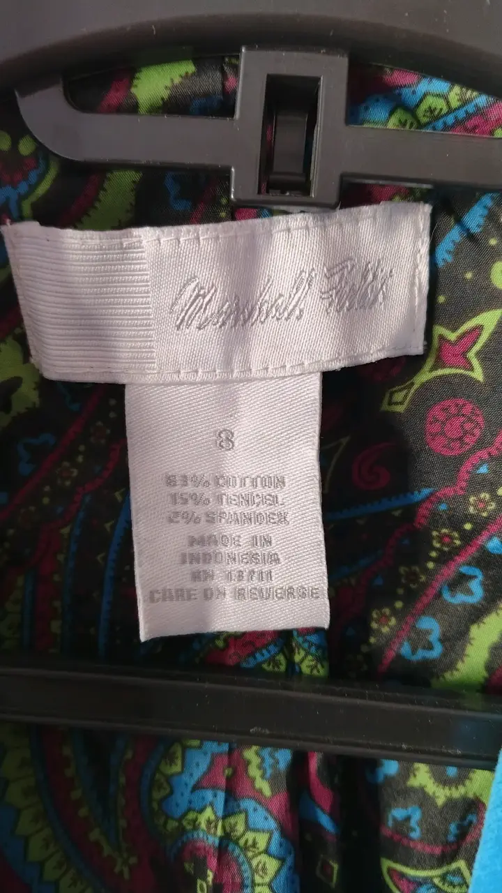 Blazer azul para mujer con forro estampado - 3