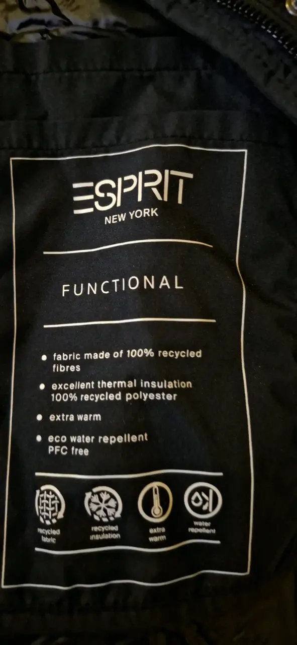 Abrigo negro Esprit funcional para invierno - 4