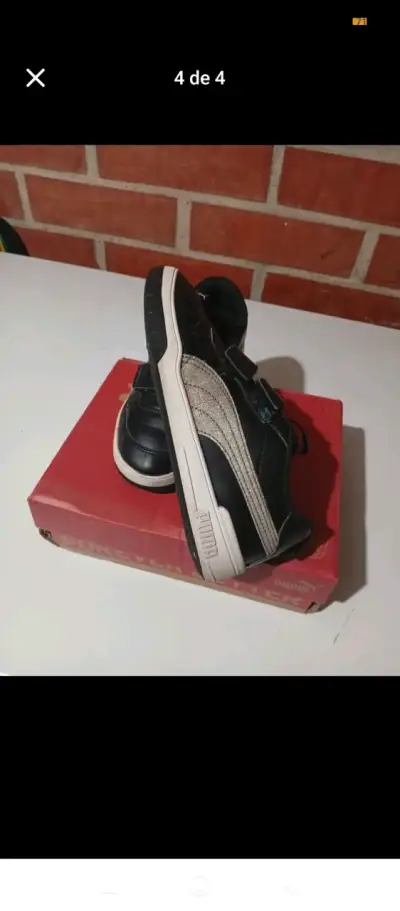 Zapatillas deportivas negras para niños Puma - miniatura 2