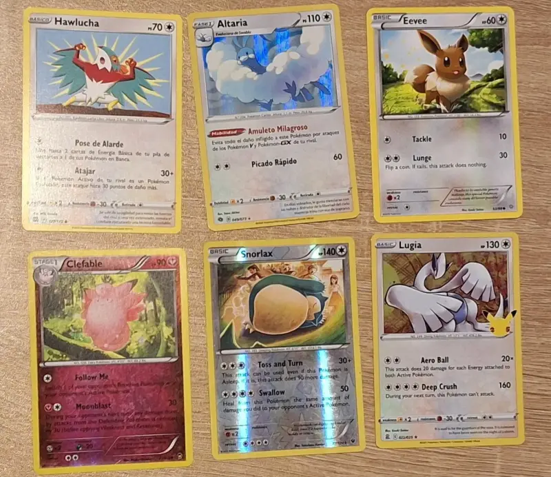Lote de Cartas Pokémon Variadas - 6