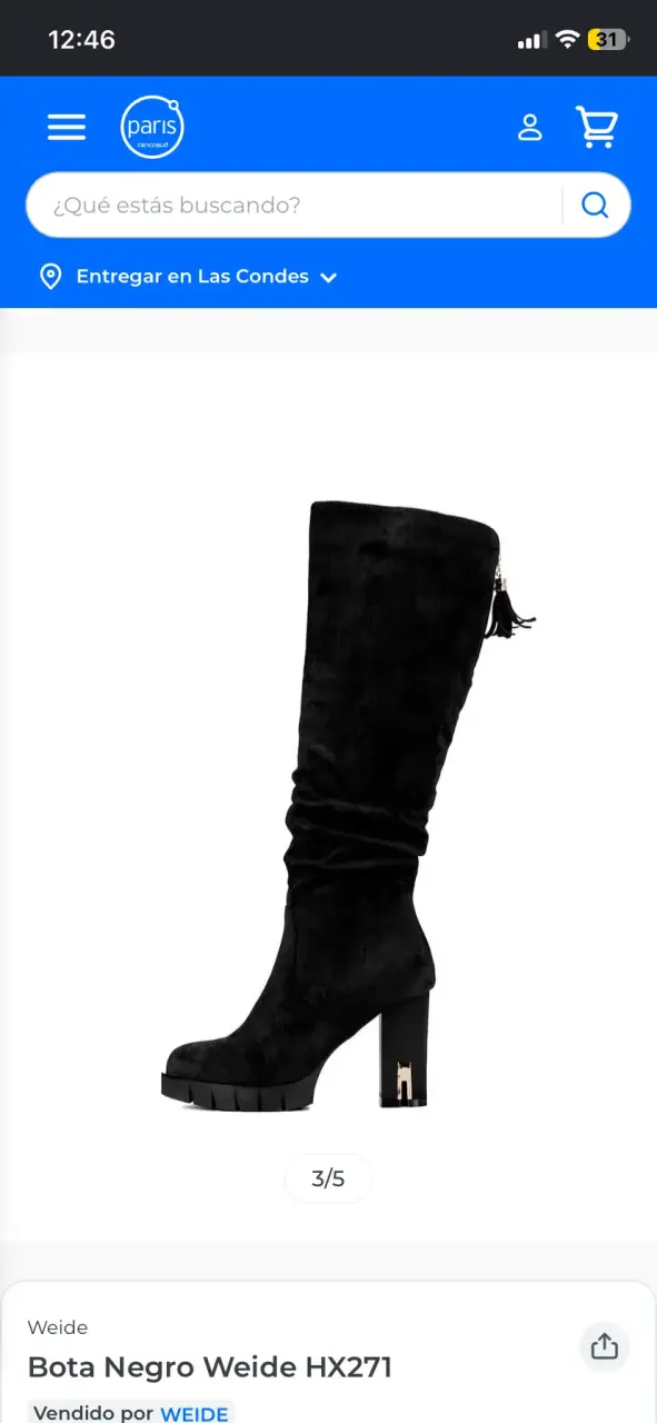 Botas negras de tacón alto Weide HX271 - 3