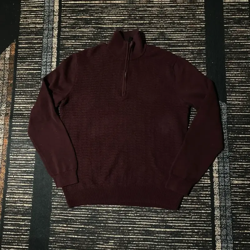 Suéter Calvin Klein Quarter Zip Talla M - 1